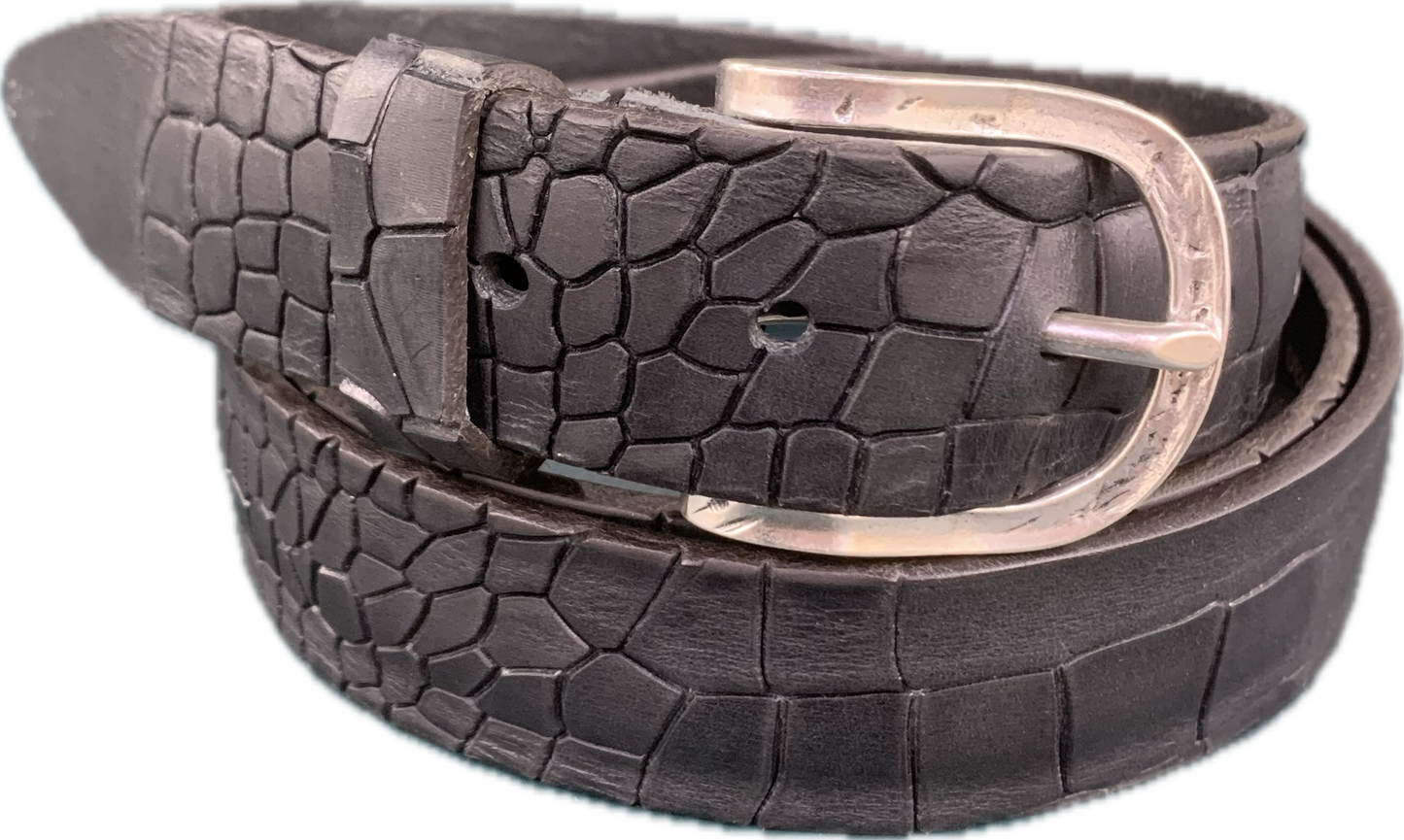 CINTURA IN VERO CUOIO CAYMAN
