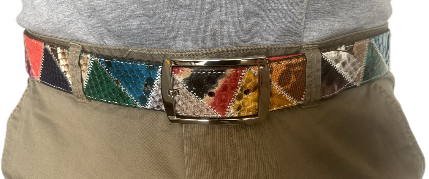 CINTURA PATCHWORK SNAKE MULTICOLOR