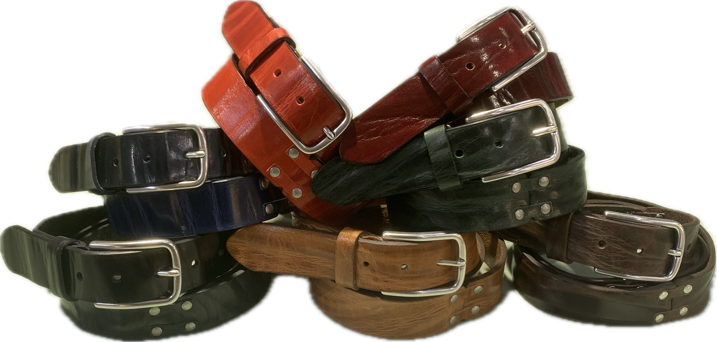 CINTURA IN VERO CUOIO OLD WIDE WEST