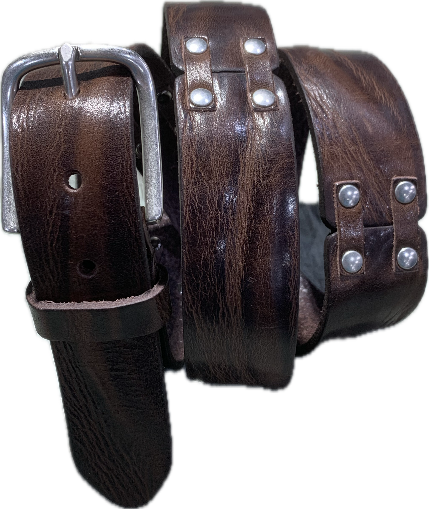 CINTURA IN VERO CUOIO OLD WIDE WEST