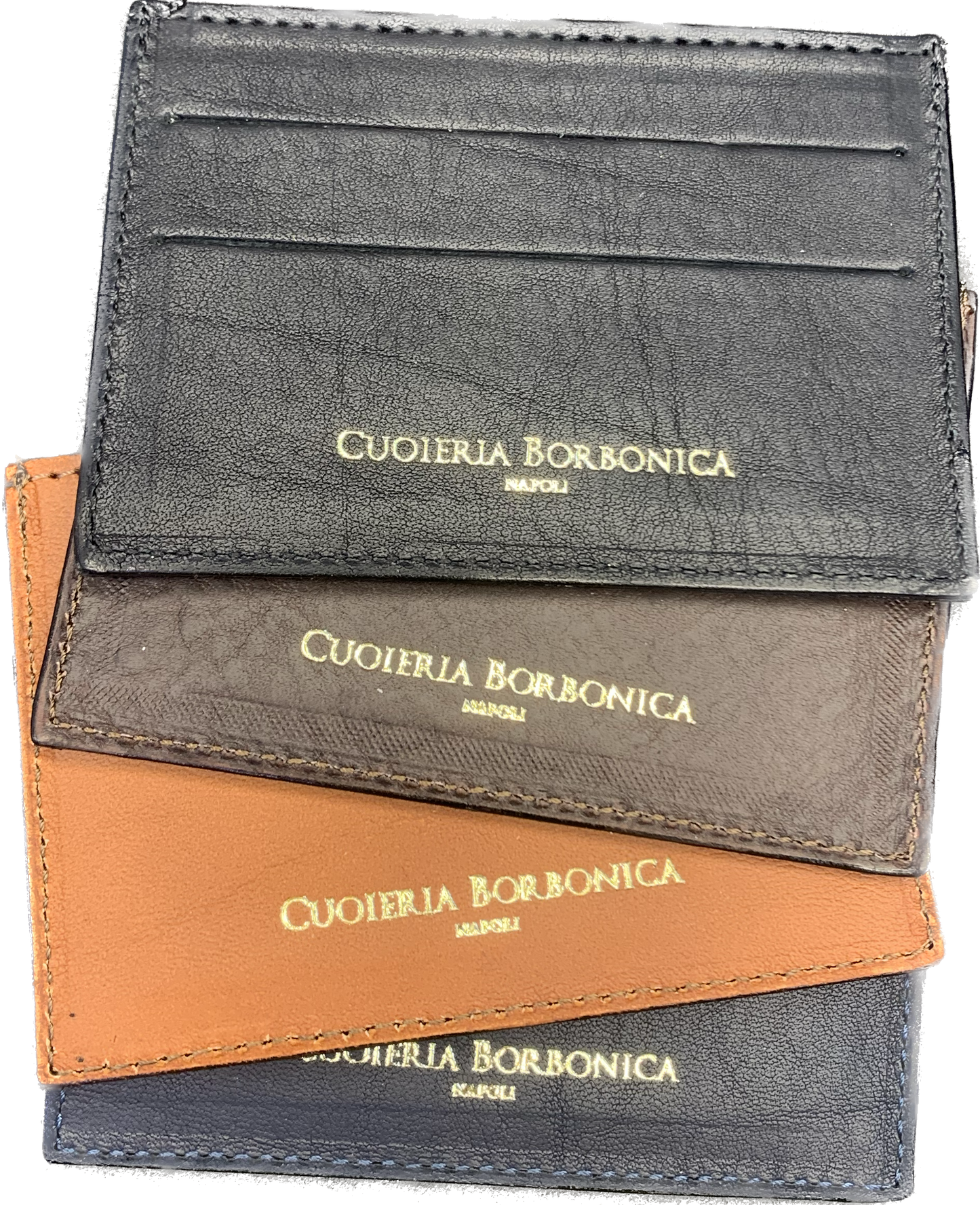 PORTA CREDIT CARD CUOIERIA BORBONICA IN VERA PELLE