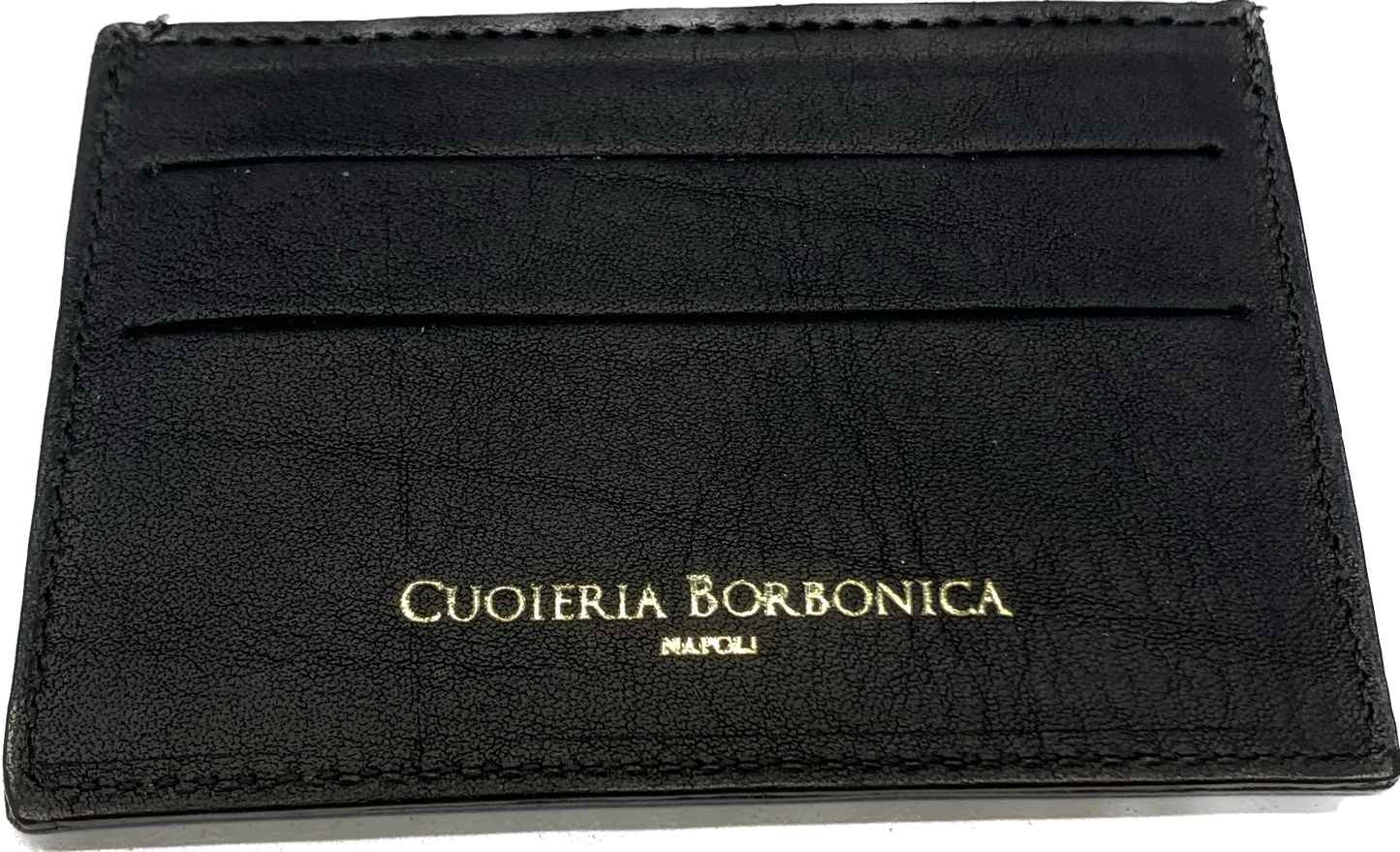 PORTA CREDIT CARD CUOIERIA BORBONICA IN VERA PELLE